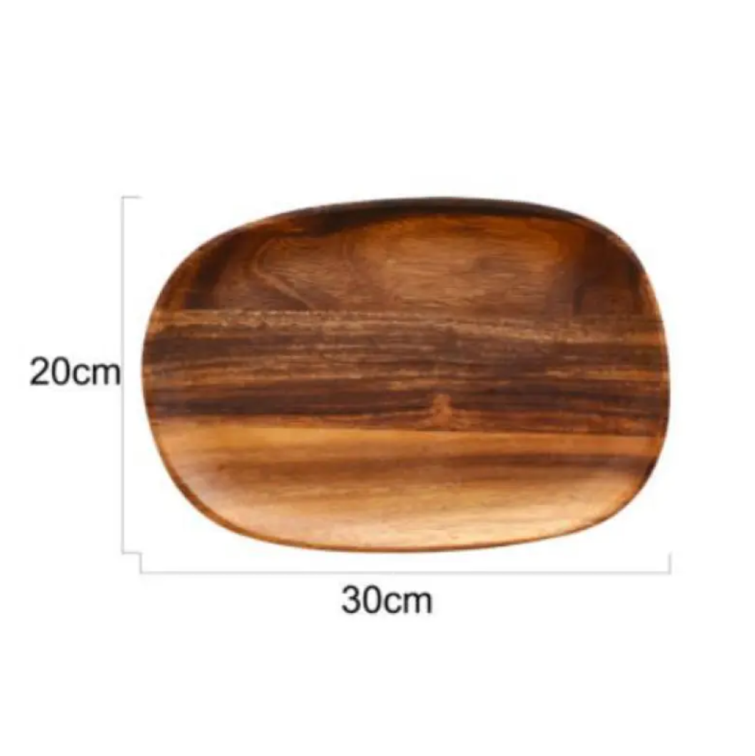 Threefold Set — Walnut Wood Tray & Bowl Set