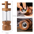 Peek Pepper Grinder — Clear Acrylic & Acacia