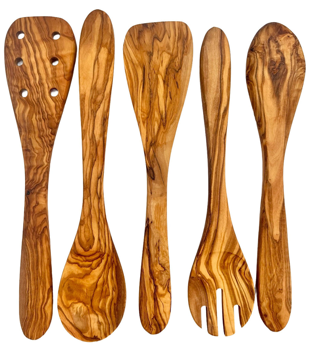 Starter Set — 5-Piece Olive Wood Utensil Set