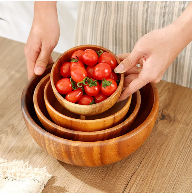Anysize Bowl — Wood Bowl for Rice, Noodles & Salad