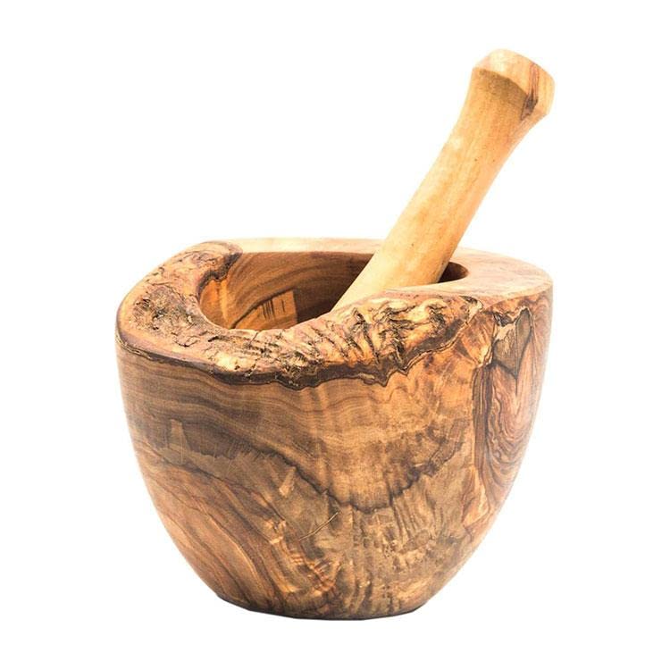 Grip Mortar — Olive Wood Mortar & Pestle