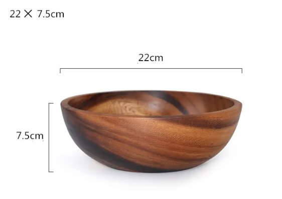 Anysize Bowl — Wood Bowl for Rice, Noodles & Salad