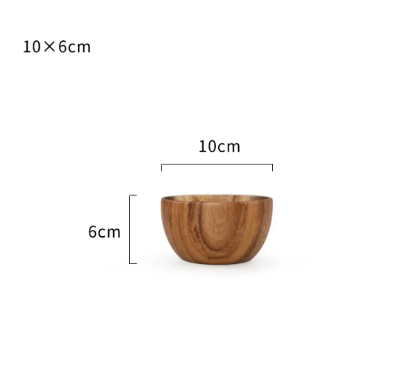 Anysize Bowl — Wood Bowl for Rice, Noodles & Salad