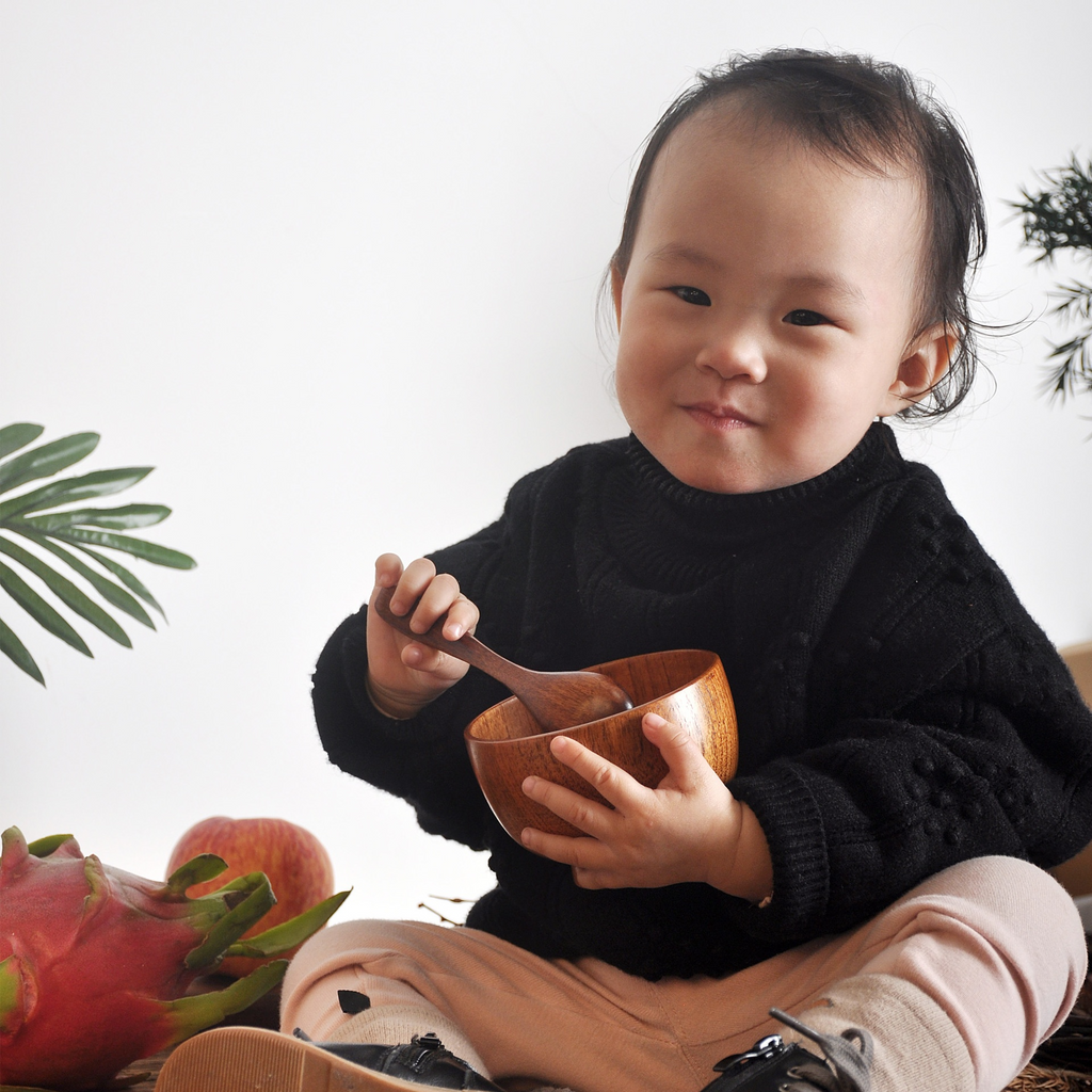 Daily Rice Bowl — Solid Wood, 9 Sizes