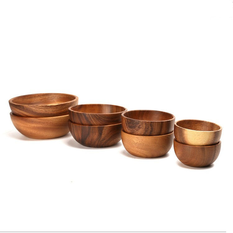 Toss Salad Bowl — Large Acacia Wood