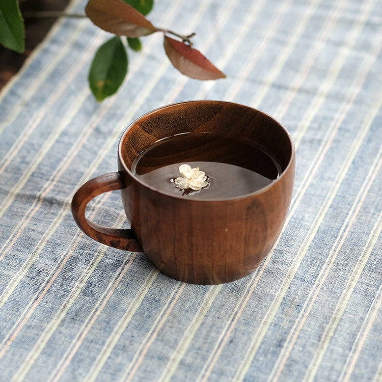 Maru Wood Mug — Round Wood Cup