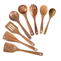 NoScratch Set — Acacia Wood Utensil Set for Non-Stick Pans