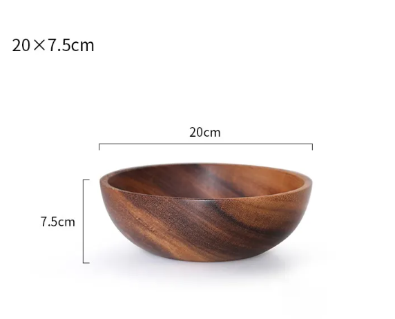 Anysize Bowl — Wood Bowl for Rice, Noodles & Salad