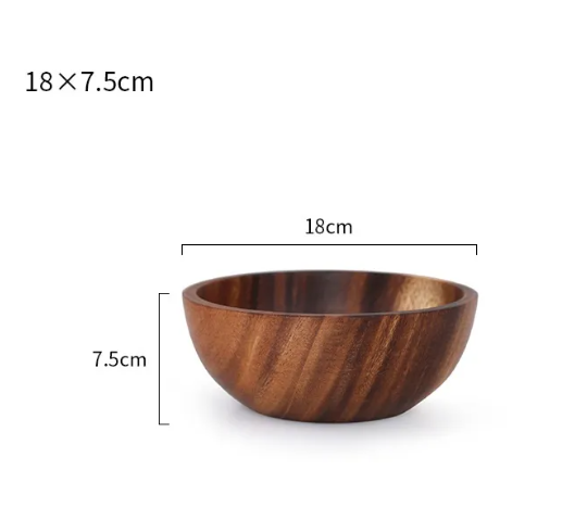 Anysize Bowl — Wood Bowl for Rice, Noodles & Salad