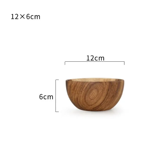 Anysize Bowl — Wood Bowl for Rice, Noodles & Salad