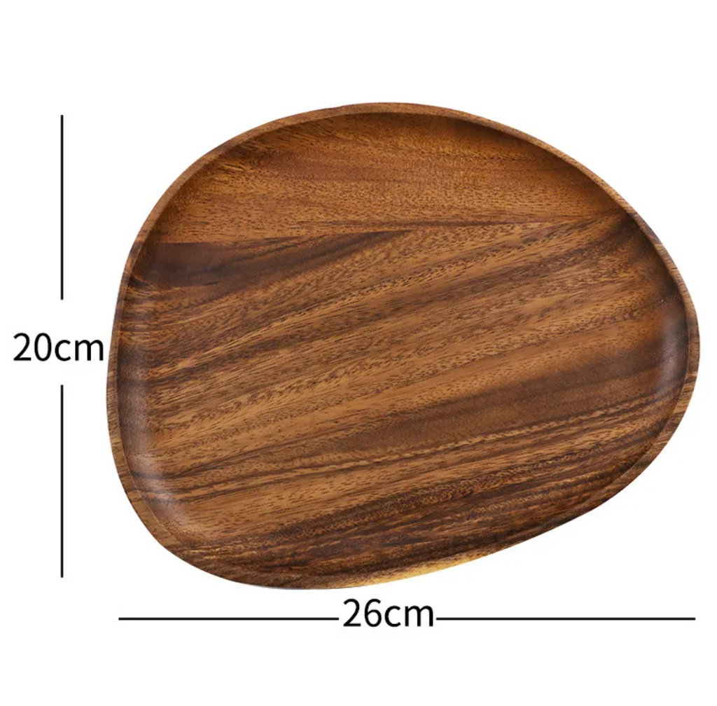 Threefold Set — Walnut Wood Tray & Bowl Set