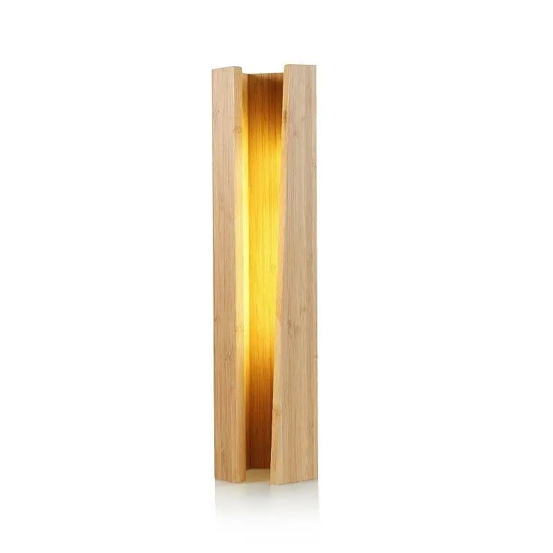 Natural Bamboo Night Lamp with Adjustable Nordic Design